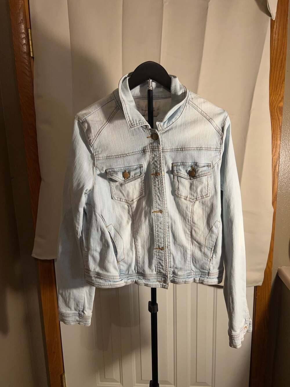 Hinge Light Wash Denim Jacket Size 1